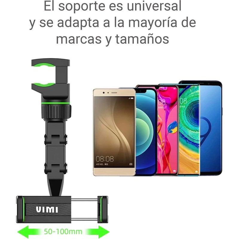 Soporte para Celular Giratorio 360° para Espejo Retrovisor