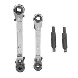 HVAC Service Wrench 3/8 to 1/4in 5/16 to 1/4in Stainless Steel High Hardness Refrigeration Ratcheting Wrench