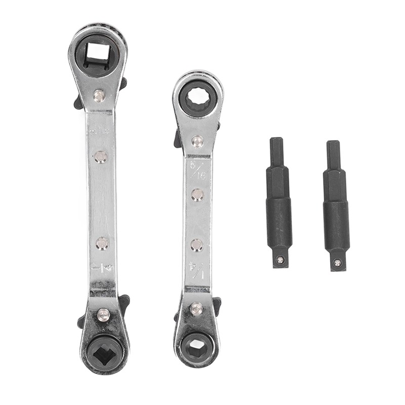 HVAC Service Wrench 3/8 to 1/4in 5/16 to 1/4in Stainless
