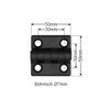 Plastic Hinge 50 x 50 mm Folding Hinge Screw-On Hinge