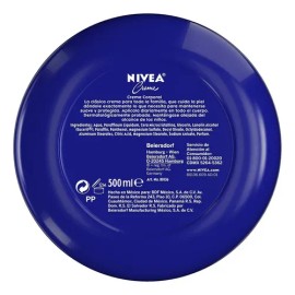Crema Corporal Nivea Creme Multipropósito Humectante 500ml                                                                                            