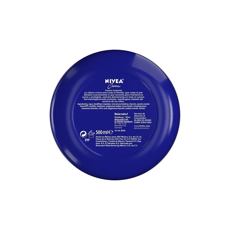 Crema Corporal Nivea Creme Multipropósito Humectante 500ml