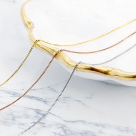 Sears Necklace Chain 10K Gold K10 Gold 15.7 inches (40 cm) Choose from Base Metal K10WG or K10YG or K10PG Venetian Azuki Screw Chain, Yellow Gold