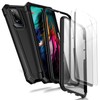 WDHD Designed for TCL 50 XE Case, 50 XE NXTPAPER 5G with Built-in-Screen Protector, [Extra Front Frame, 2 X Tempered Glass Screen Protector] Full-Body Protective Case, Black