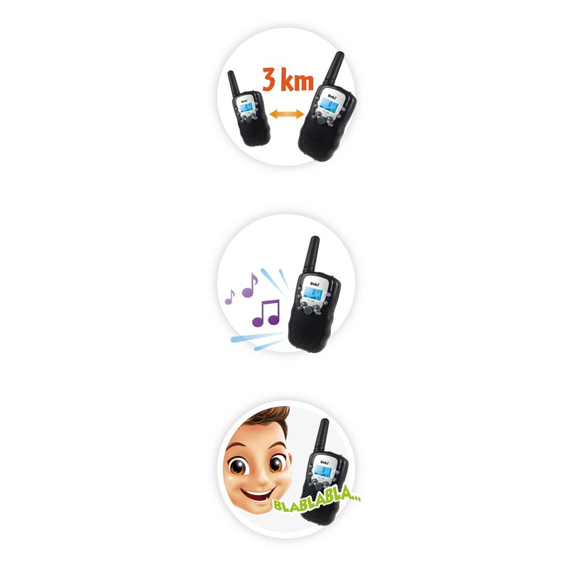 Buki - TW01 - Walkie-talkie, multicolore