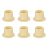 sourcing map 6Pcs Flanged Sleeve Bearing, Plastic Bushing ID 8mm