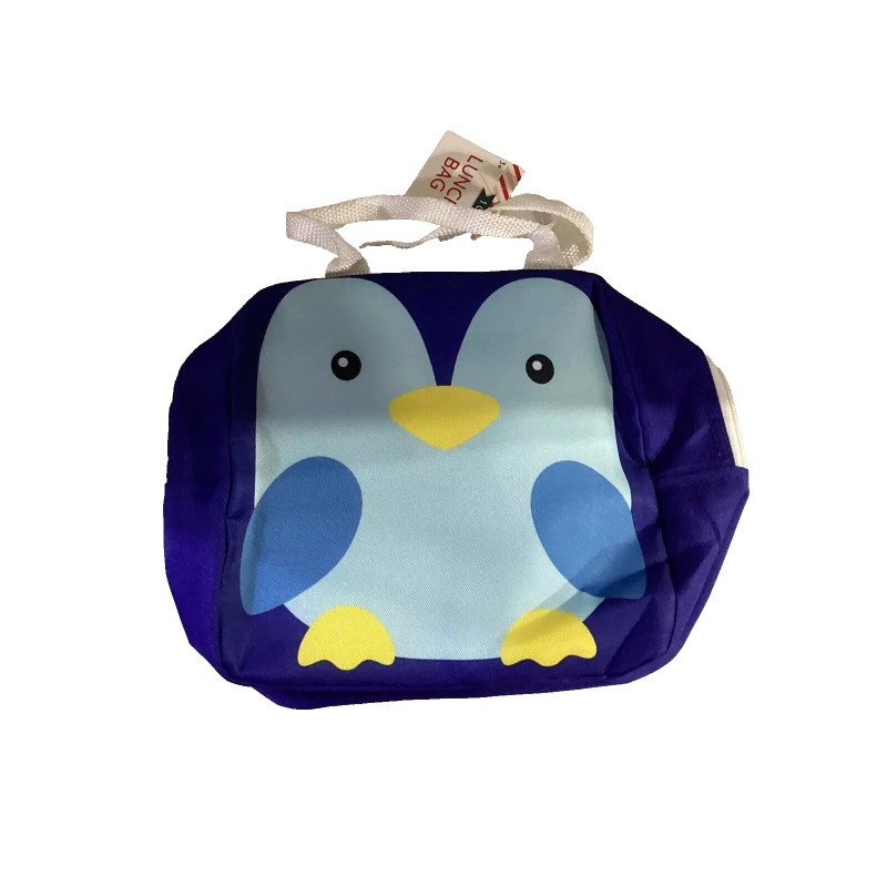 Horizon Group Penguin kids lunch bag. Blue Great for school