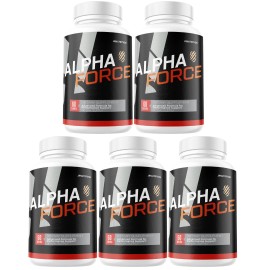 Just Ripe Nutrition Alpha Force for Men Advanced Formula Supplement - 5 Bottles