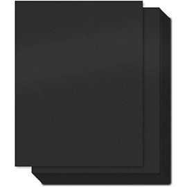 Black Colored Cardstock Thick Paper 100 Sheets, Ohuhu 8.5" x 11" Heavyweight 90lb Cover Card Stock for Crafts and DIY Cards Making