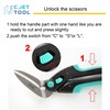 C.JET TOOL 10" Heavy Duty Carpet Cutter, Industrial Scissors, Multipurpose,