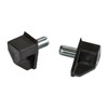 Rok 100 Pack Hardware 5mm Black Shelf Support Bracket Steel