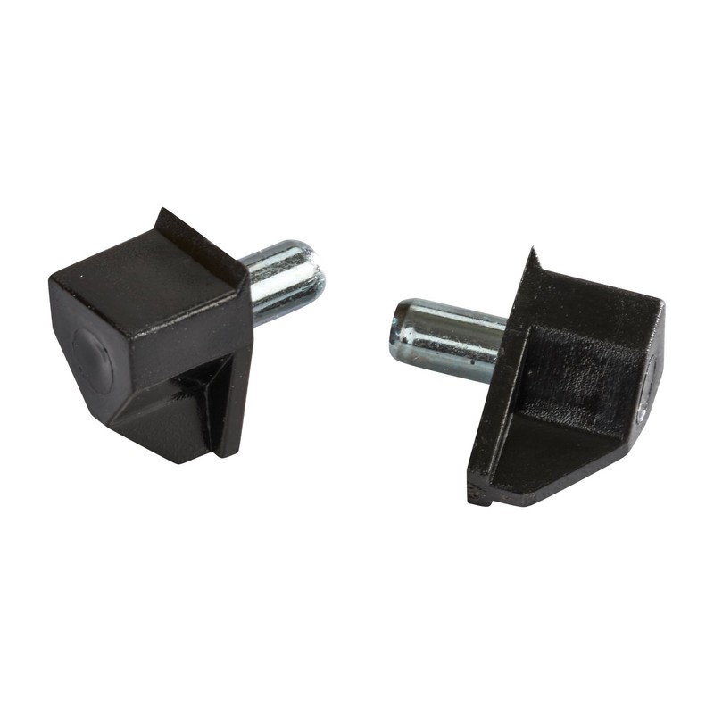 Rok 100 Pack Hardware 5mm Black Shelf Support Bracket Steel