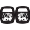 JeepTails Elk with USA American Flag Tail lamp Light Covers