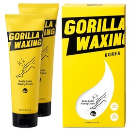 Gorilla Waxing Large Capacity Soft Hair Removal Cream Self-Waxing Baby Powder Scent, 250ml, 2 Pieces / 고릴라왁싱 대용량 보들보들 제모크림 셀프왁싱 베이비파우더향, 250ml, 2개