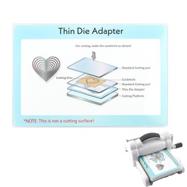 BAOFALI Thin Die Adapter for Die Cutting Machine; PC Plastic Standard Adapter Pad for Metal Cutting Dies Machine Increases Cutting Capability Scrapbooking Die-Cutting Plate Adaptor 9x6inch