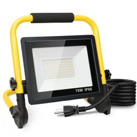 10000LM LED Work Light: Portable Work Light with 5FT Cord - IP66 Waterproof Flood Light for Outdoor Indoor Job Site Workshop Garage Construction Site Lighting, Gifts for Man