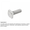 sourcing map Square Head Bolt, 5pcs M10x30mm Fully Thread 304
