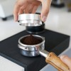 53mm Espresso Dosing Funnel, watchget Magnetic Stainless Steel Coffee Dosing