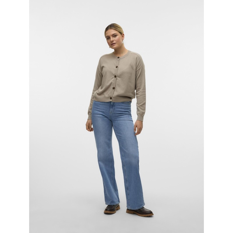 VERO MODA Female VMFANTASTIC Cardigan, Moon Rock