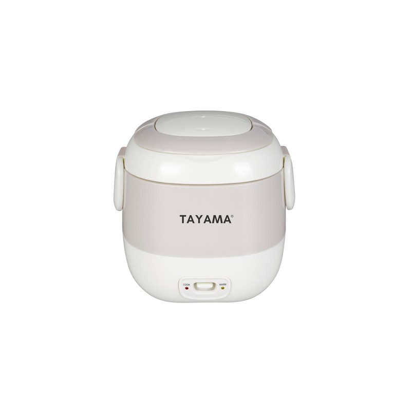 Tayama 1.5 Cup Portable Mini Rice Cooker, White (TMRC-03R)
