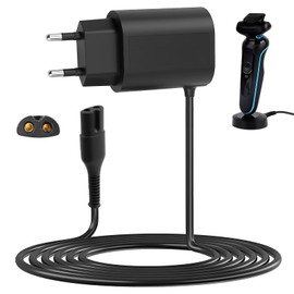 12V 400mA Ladekabel für Braun Rasierer Series 9, 8, 7, 6, 5, 3, 1 und Epilierer Silk-Epil 9, 5, 7, Trimmer Ladegerät Ersatz Netzteil, Kompatibel mit Braun Rasierer und Epilierer, Schnellladefunktion,