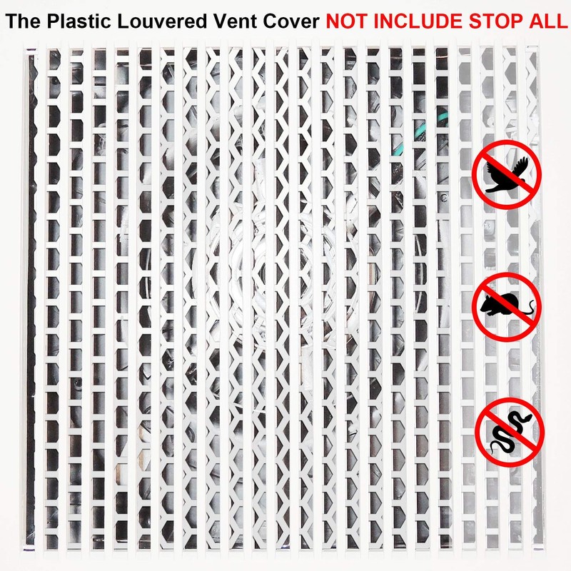 Trolleyshop 4pcs/Pack Dryer Vent Grill Bird Guards, Bathroom Exhaust Vent