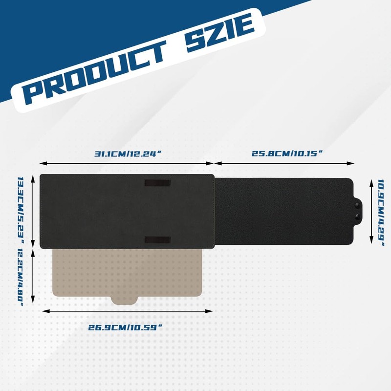 Sun Visor Extender for Car, Polarized Car Visor Extender with
