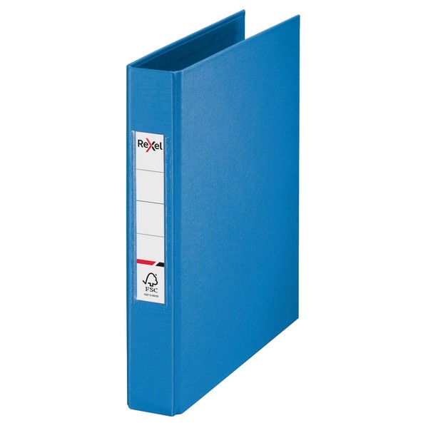 Rexel A5 Ring Binder, Blue, 25 mm 2 O-Ring Diameter,