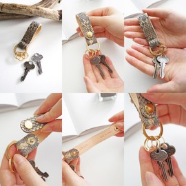 Dakota DA-31674 Women's Key Holder, Genuine Leather, beige