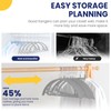 Jiang&Rong 30 Pack 16 Inch Rubber-Coated Non-Slip Metal Hangers -