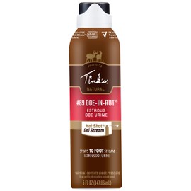 Tink's Estrous Gel Stream #69 Doe-in-Rut | 5 Fl Oz Spray Bottle | Deer Attractant, Hunting Accessories, Doe Estrus, Deer Scent | 10 Foot Spray Gel Stream | Secure Locking Cap