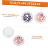 Healeved Irregular Nail Art Stereoscopic Manicure Charms for Nail Decoration