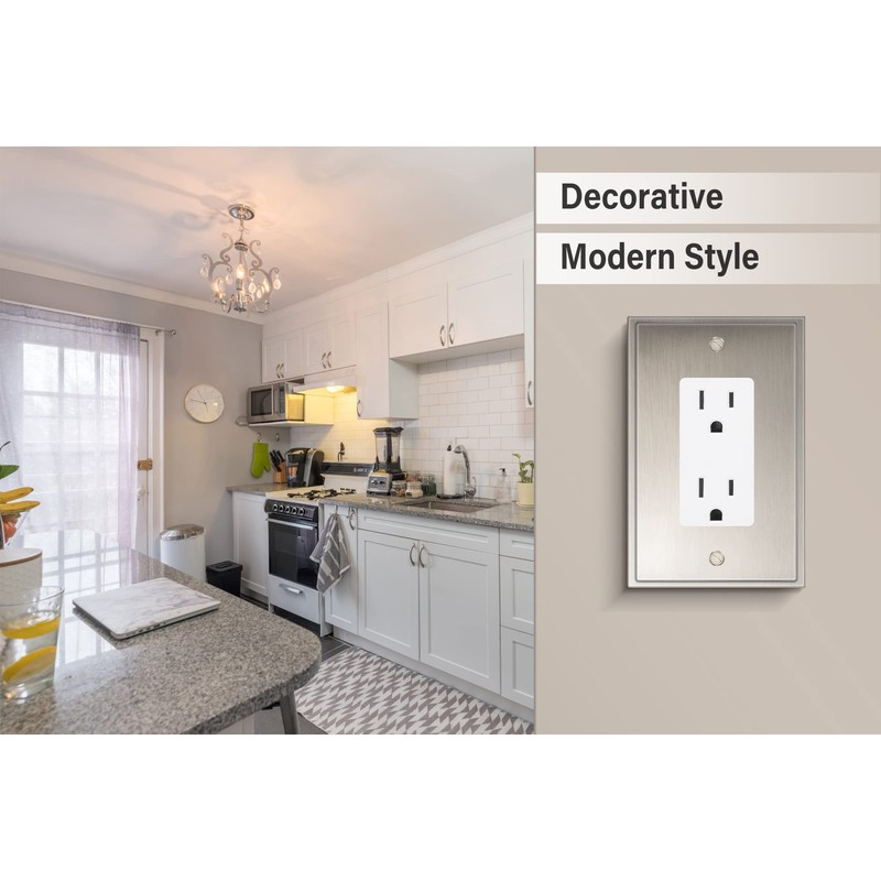 Henne Bery Soft Modern Decorative Wall Plate Switch Plate Outlet