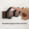 Jadorn Coat Rack Wall Mount - 15.7 Inches Walnut Wood