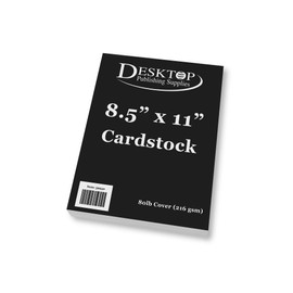 Heavyweight Solid Black Cardstock (8 1/2" x 11") - 50 Sheets