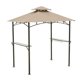 Garden Winds Replacement Canopy for Grill Shelter L-GZ238PST-11, MS1208404301, Riplock 350 - Beige
