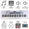 Funtaki 61 Key Electric Piano Keyboard with Lighted Keys, Digital