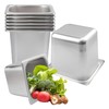 Biugaaufai 8 Pack 1/6 Size Stainless Steel Steam Pan, 6