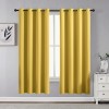 CUCRAF Lemon Sun Blocking Curtains 52X63 Pack Of 2 Thermal