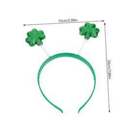 FOMIYES Festive St. 's 6 Pack Headband Green Shamrock Hair Accessories for Girls Boys Adults