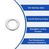 sourcing map 50 Pcs M4 Flat Washer, 4x7x0.8mm Thickened 304