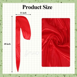 10 Pieces Silky Durags Long Tail for Women Men Satin Durag Wave Headwraps Wide Straps