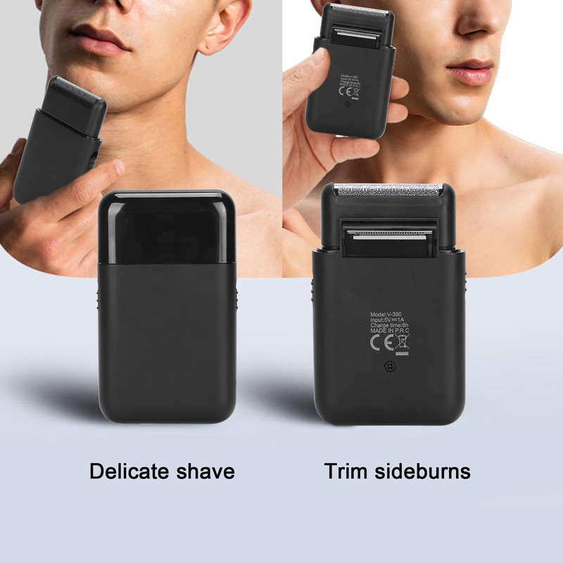 USB Charging Electric Razor Travel Portable Men Foil Shaver Beard