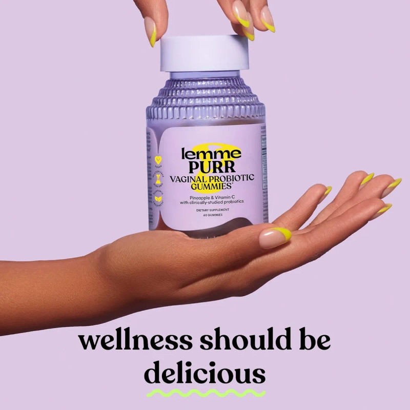 Lemme Purr Gummies Probioticos Salud Femenina Vegana