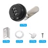 PATIKIL 1-1/8" Combination Cam Lock, 2 Pcs File Cabinet Locks