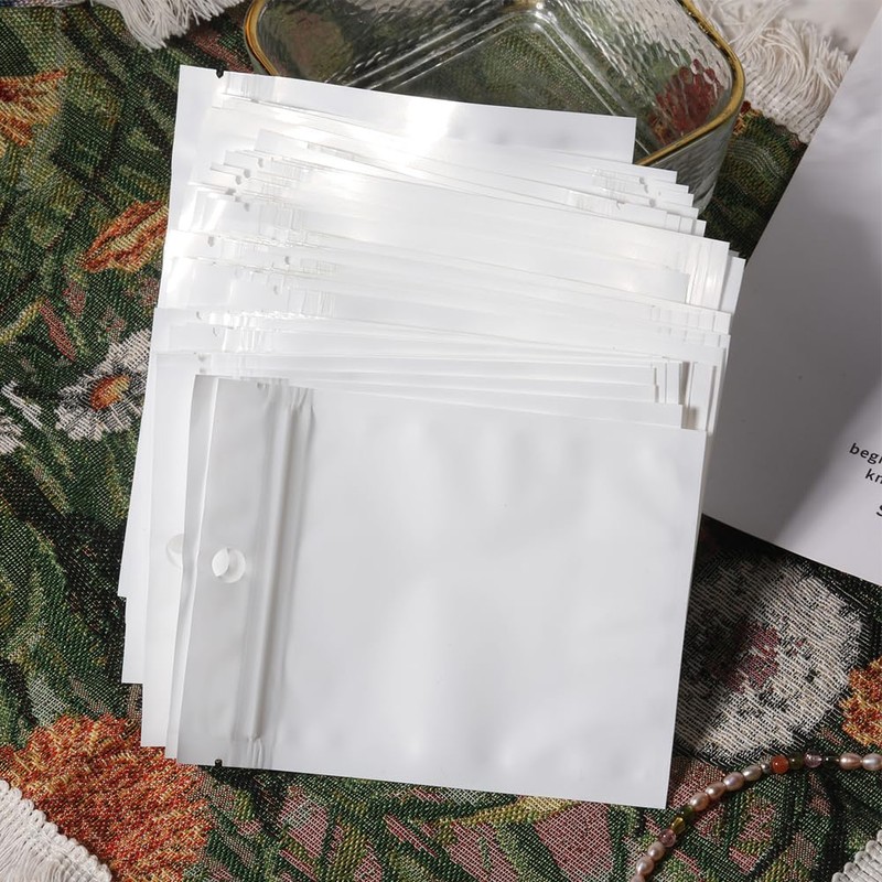 100PCS Small Plastic Jewelry Bags,Resealable Bags for Small Business,Zip Lock
