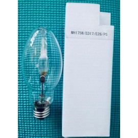 HG MH175/ED17 E26 PS MH175 175W METAL HALIDE, MEDIUM BASE, CLEAR, PS.
