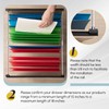 Humyoun 24 Pcs Metal Adjustable File Cabinet Rails Set Include