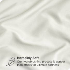 Bare Home Microfiber Bulk Pillow Cases - King Set of 4 - Cooling Pillowcases - Double Brushed - Ivory Pillowcases 4 Pack - Easy Care (King - 4 Pack, Ivory)