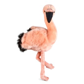 Living Nature Flamingo, Realistic Soft Cuddly Bird Toy, 30cm